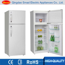 210 L domestique double porte réfrigérateur congélateur utilisé à la maison